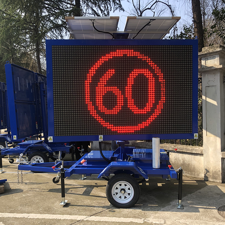 amber solar powered LED display VMS