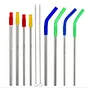 Stainless steel straw with silicone