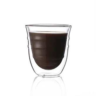 double wall glass cup