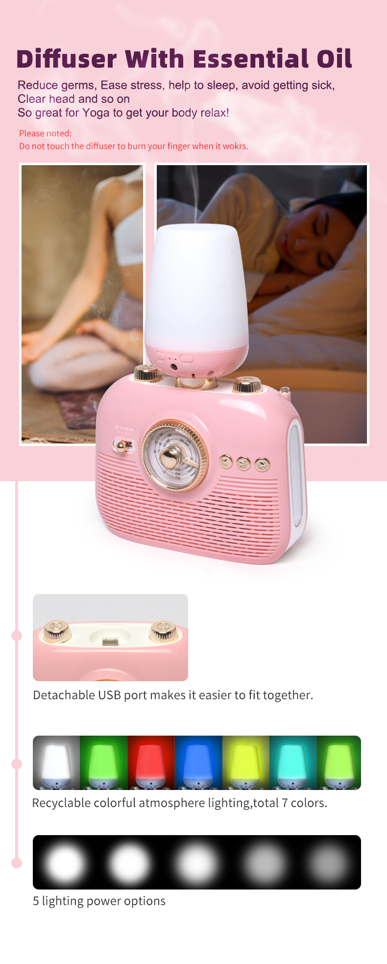 diffuser with essential oil