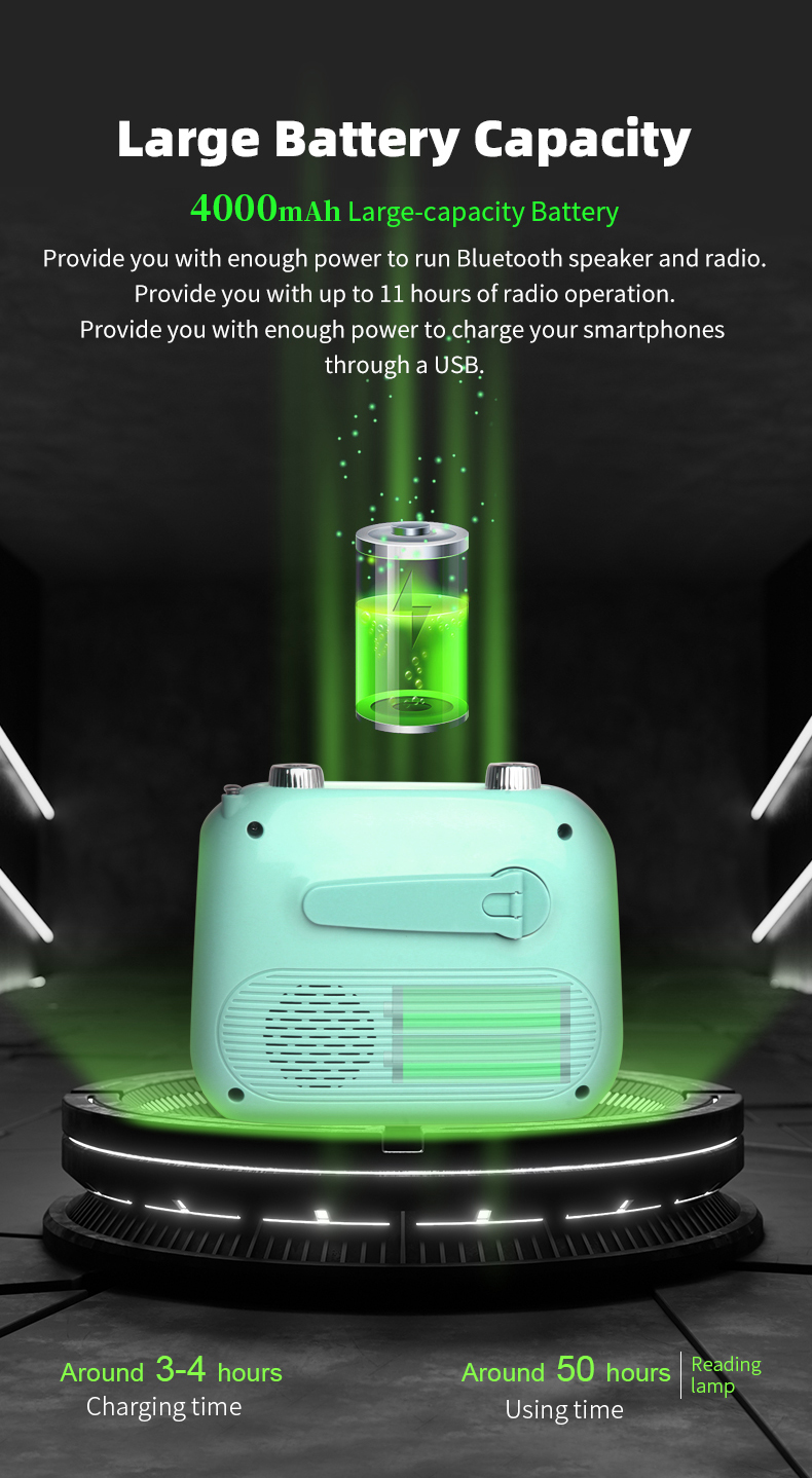 4000mAh large-capacity battery