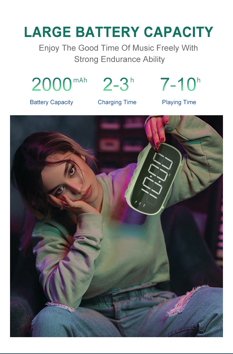larger capacity built-in battery
