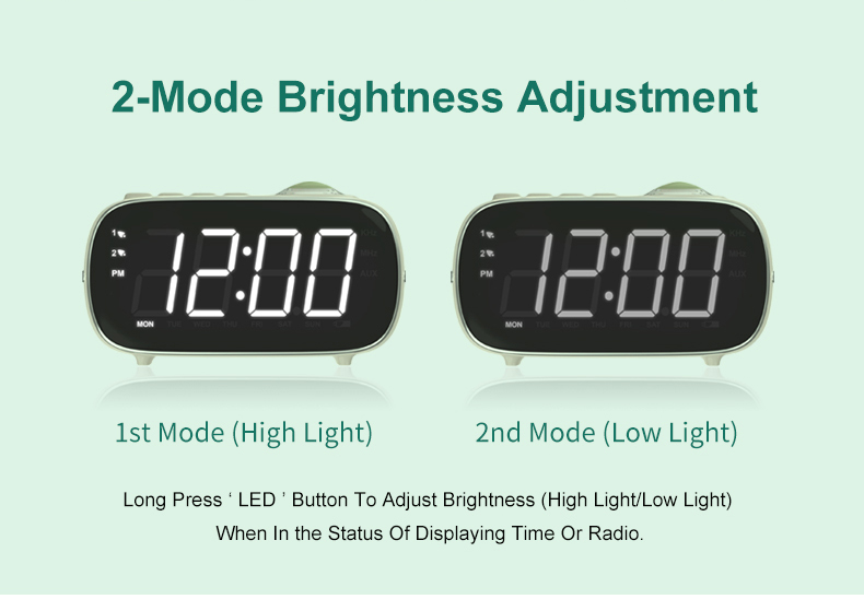 2-Mode brightness adjustment