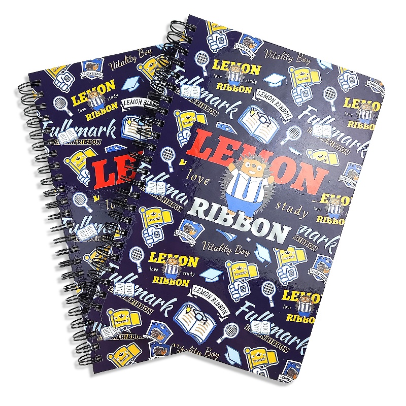 Free shipping Customizable Stationery Wholesale hardcover Binding black Spirals A5 blue Journal Notebooks Spiral Note book