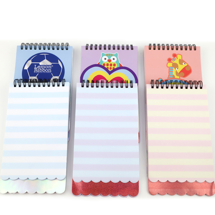 2023 factory custom new arrivals spiral planner die cut animal holographic laser paper cover to do list for children