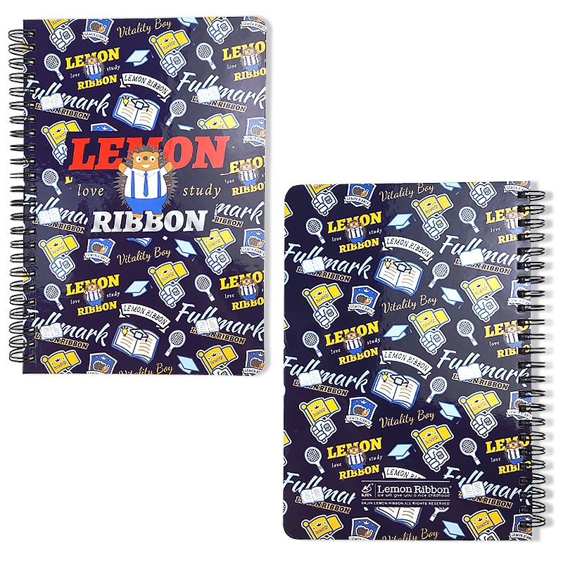 2023 new Simple Style Hardcover Grid Vintage Spiral Binding dairy Notebook With Foil Stamp And Soft Touch Lamination