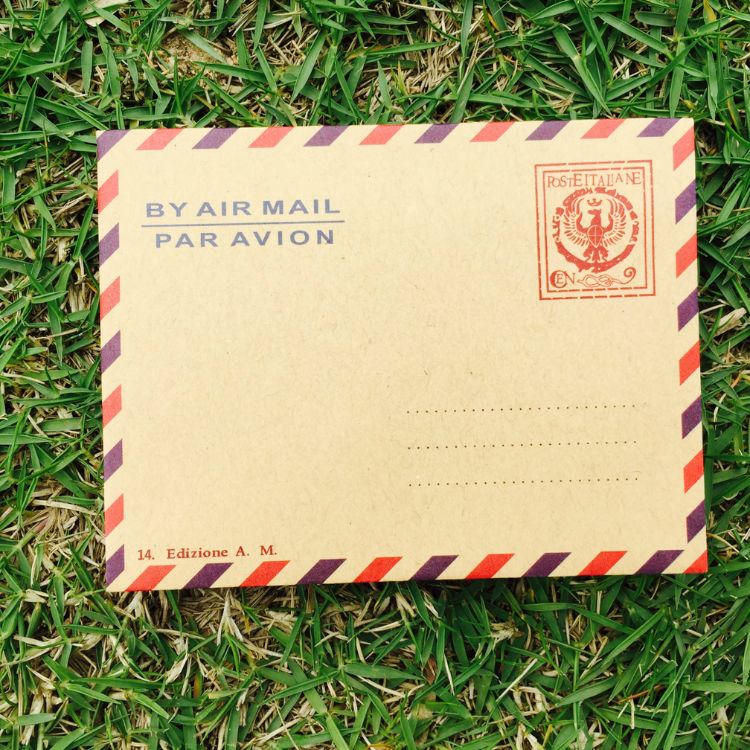 vintage style airmail envelopes