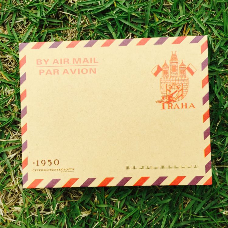 vintage style airmail envelopes