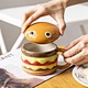 New Factory Custom shape 3D large big funny novelty Hamburger shaped creative ceramic beer coffee mug