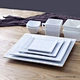 Square Ceramic Dinner Plate Sets