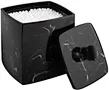 Marble Ink Pattern Resin Cotton Swab Box Bathroom Cotton Storage