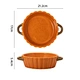 Cooking cake dinner banquet daily use round white baking dish lasagna pans ceramic bakeware set