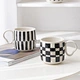 Wholesale High Quality Ceramic Large Coffee Mug Unique Porcelain Coffee Cup And Saucer And Spoon Set For Afternoon Tea