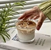 400ml glass coffee cup with handle ins Wind household milk breakfast cup transparent latte glass