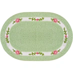 Oval Non Slip Floor Mat Rugs Soft Microfiber Kitchen Mat Door Mat