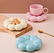Nordic Ins Macaron Series Coffee Cup Sun Flower Coffee Ceramic Cup And Saucer