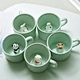 3D Cute Cartoon Miniature Animal Figurine Ceramics Coffee Cup - Baby Pig Inside