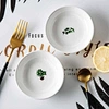 New Design 3D Stereo Tulip Home Wedding Restaurant Plate Bowl Cup Dinnerware Ceramic Plate