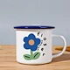 Rolled Edge Drinkware Enamel Mug Customise Colour Enamel Mugs for Coffee
