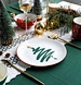Christmas Tree Dinner Plate Household Creative Dinnerware Porcelain Ceramic Snack Dish