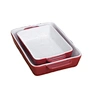 Tivray High Temperature Porcelain Bake Plate Nonstick Heat Resistant Ceramic Bread Plate
