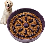 Ceramic Anti Gulping Slow Eating Bowl Healthy Elevated Dog Bowl