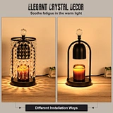 Candle Warmer Lamp 
Candle Lamp Warmer Crystal Wax Melt Warmer with 2 Bulbs
Electric Candle Warmer with Candle Melter