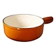Hot Sale Red color enamel cast iron chocolate fondue set with cheese fondue pot