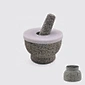 6 Inch 2 Cup Capacity Customized Possible grinding bowl  Heavy Duty Mortar and Pestle Set