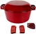 Enamel Casserole Dish 5-QT Enamel Cast Iron Double Dutch Bread Oven With Skillet Lid