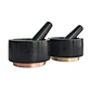 Kitchen Accessories New Style Chinese Stone Granite stone Mortar and Pestle Set with Gold Base