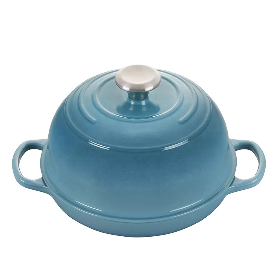 Customized Round Enameled Dutch Oven Sourdough Cast Iron Bread Oven