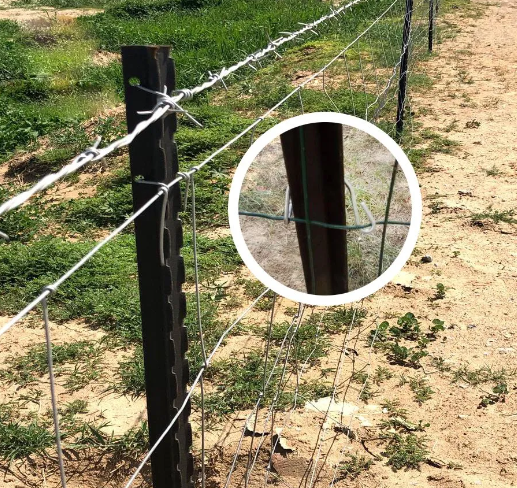 Y shape fence post