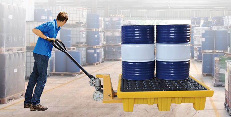 polyethylene spill containment pallet