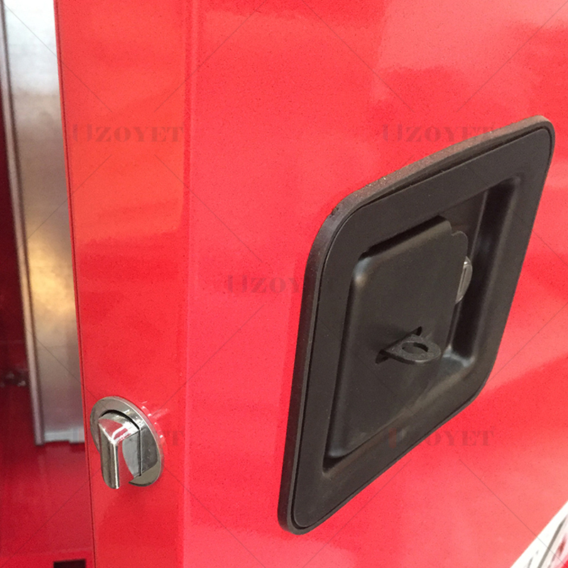 Safety cabinet three-point lock