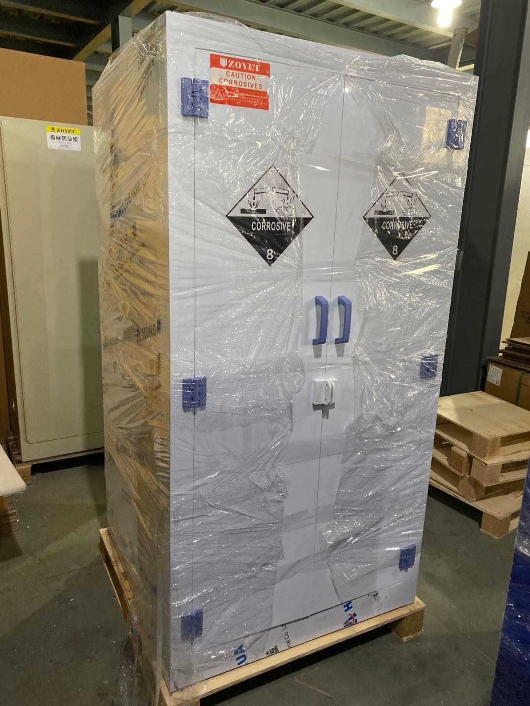PP acid corrosive storage cabinet feedback from lab customer