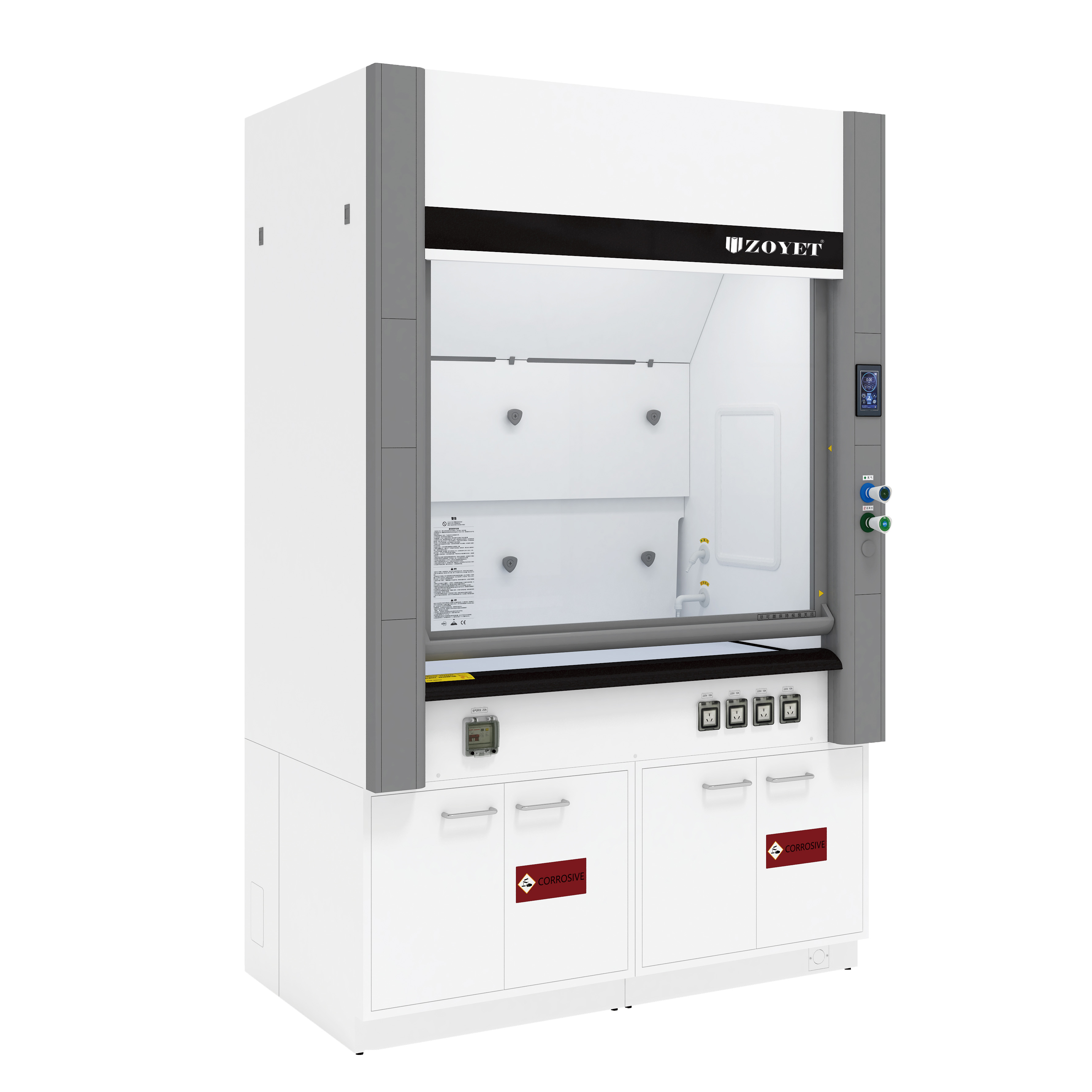 high-performance steel fume hood