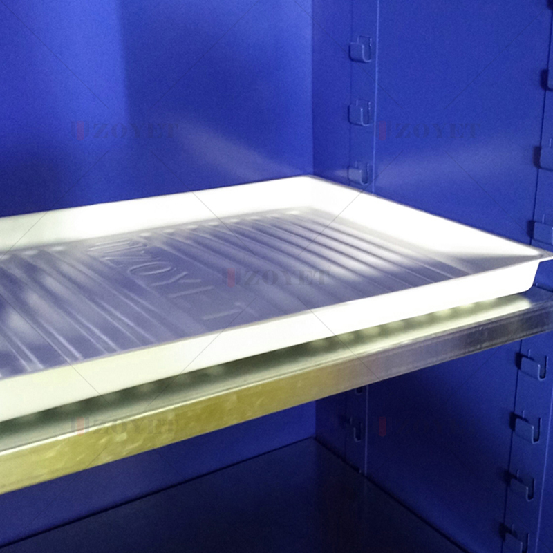 Safety cabinet pp shelves