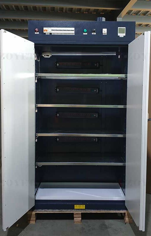 battery recharging cabinet without inspection windows feedback