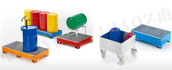 steel spill containment pallet