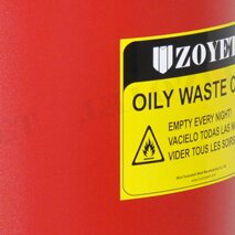 oily waste can with galvanized steel structure