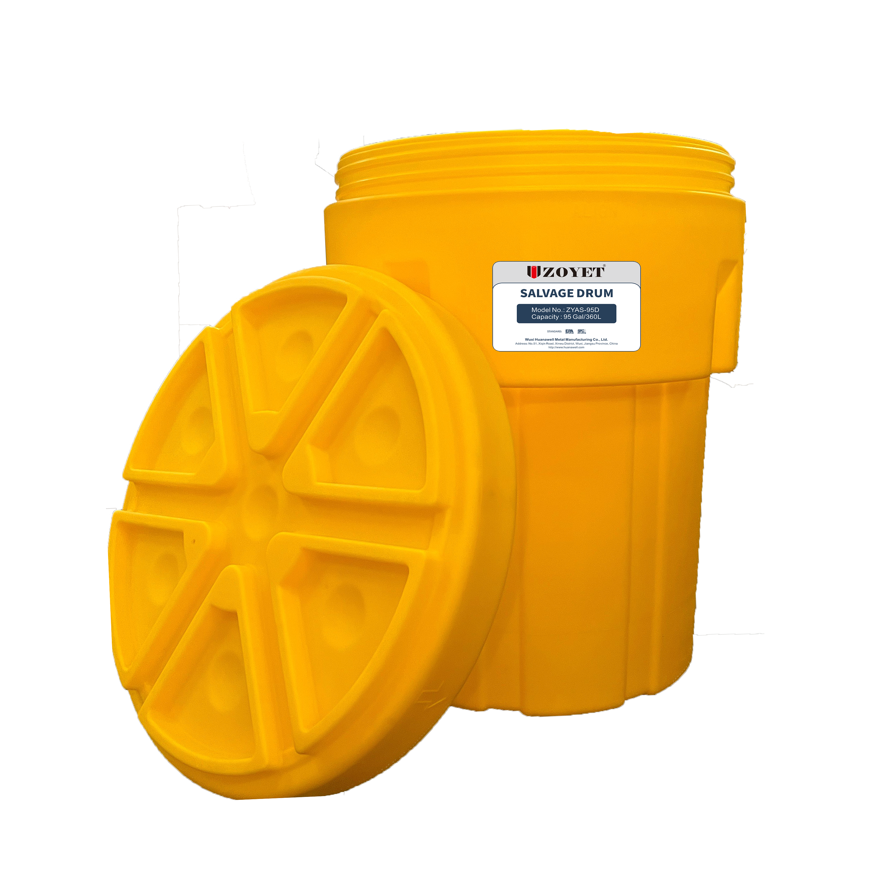 salvage drum with wist-cap design
