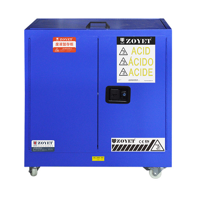 Waste liquid collecting cabinet