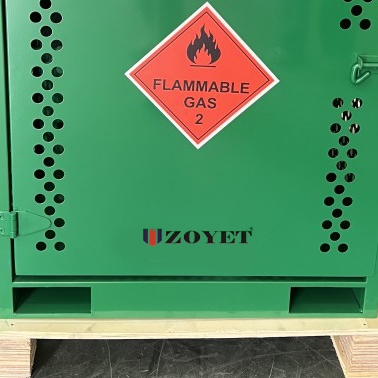 LPG gas cylinder storage cage with forklift