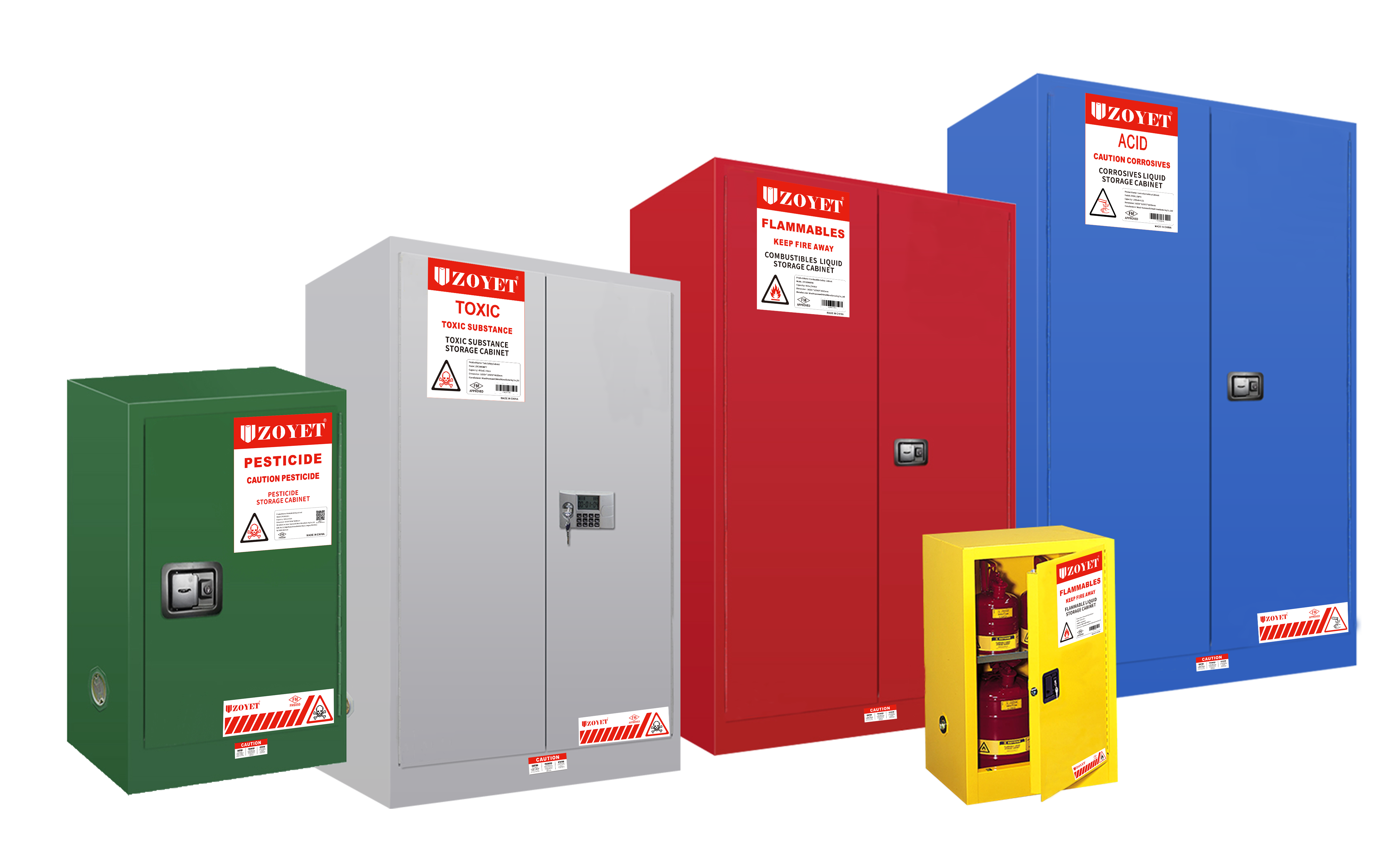 FM approved safety storage cabinet