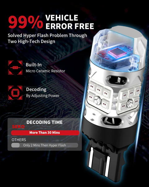 SEKO T3 7443 led bulb 99% vehicles decoding free