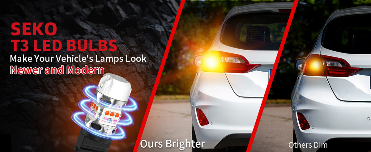 SEKO 3157 led bulb is brighter than other turn signals