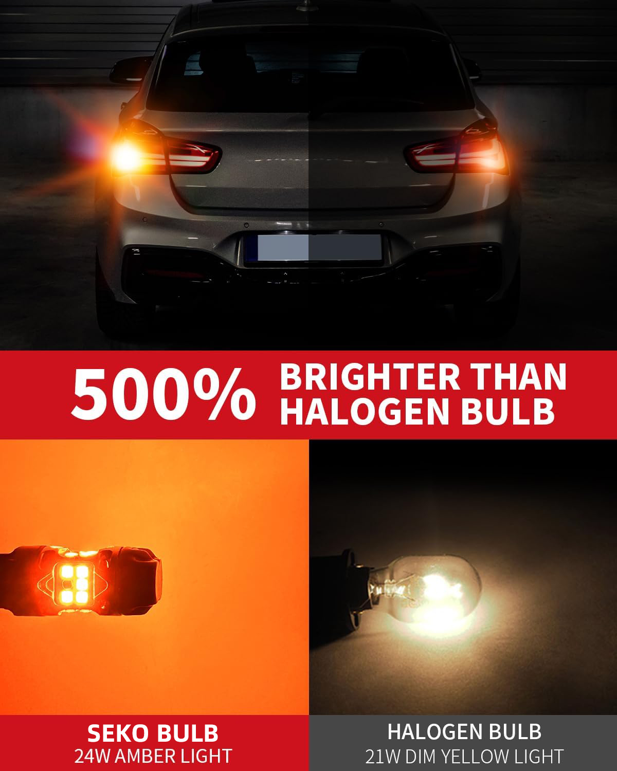 7443 led Bulb CANBUS Error Free New Extremely Bright