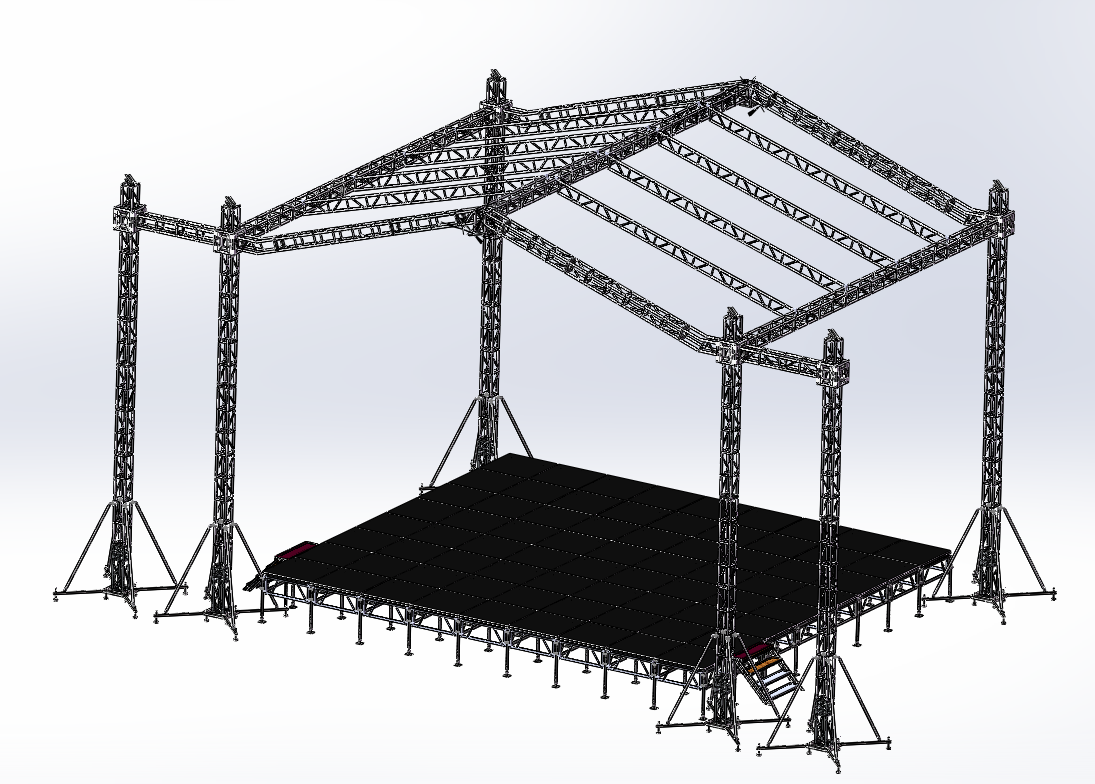 Aluminum Truss with Top Tent Cover 