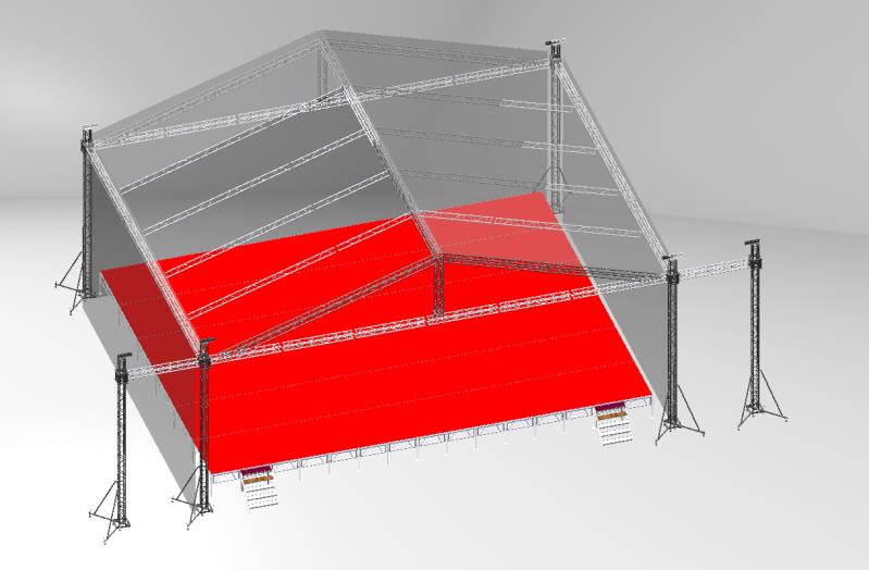 Aluminum Truss with Top Tent Cover 